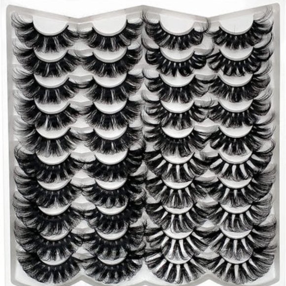 SWAGGALICIOUS-8 PAIRS, 25MM FALSE DRAMATIC EYELASHES FLUFFY - Picture 4 of 6